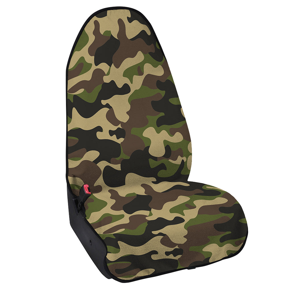 Army Green Camouflage Print Waterproof Car Seat Cover