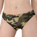 Army Green Camouflage Print Women's Panties