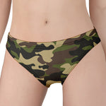 Army Green Camouflage Print Women's Panties
