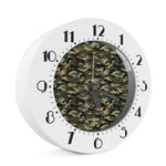Army Green Digital Camo Pattern Print Alarm Clock