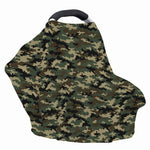 Army Green Digital Camo Pattern Print Baby Seat Cover