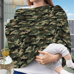 Army Green Digital Camo Pattern Print Baby Seat Cover