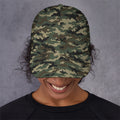 Army Green Digital Camo Pattern Print Baseball Cap