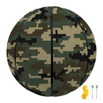 Army Green Digital Camo Pattern Print Basketball
