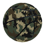 Army Green Digital Camo Pattern Print Basketball