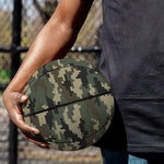 Army Green Digital Camo Pattern Print Basketball