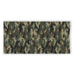 Army Green Digital Camo Pattern Print Beach Towel