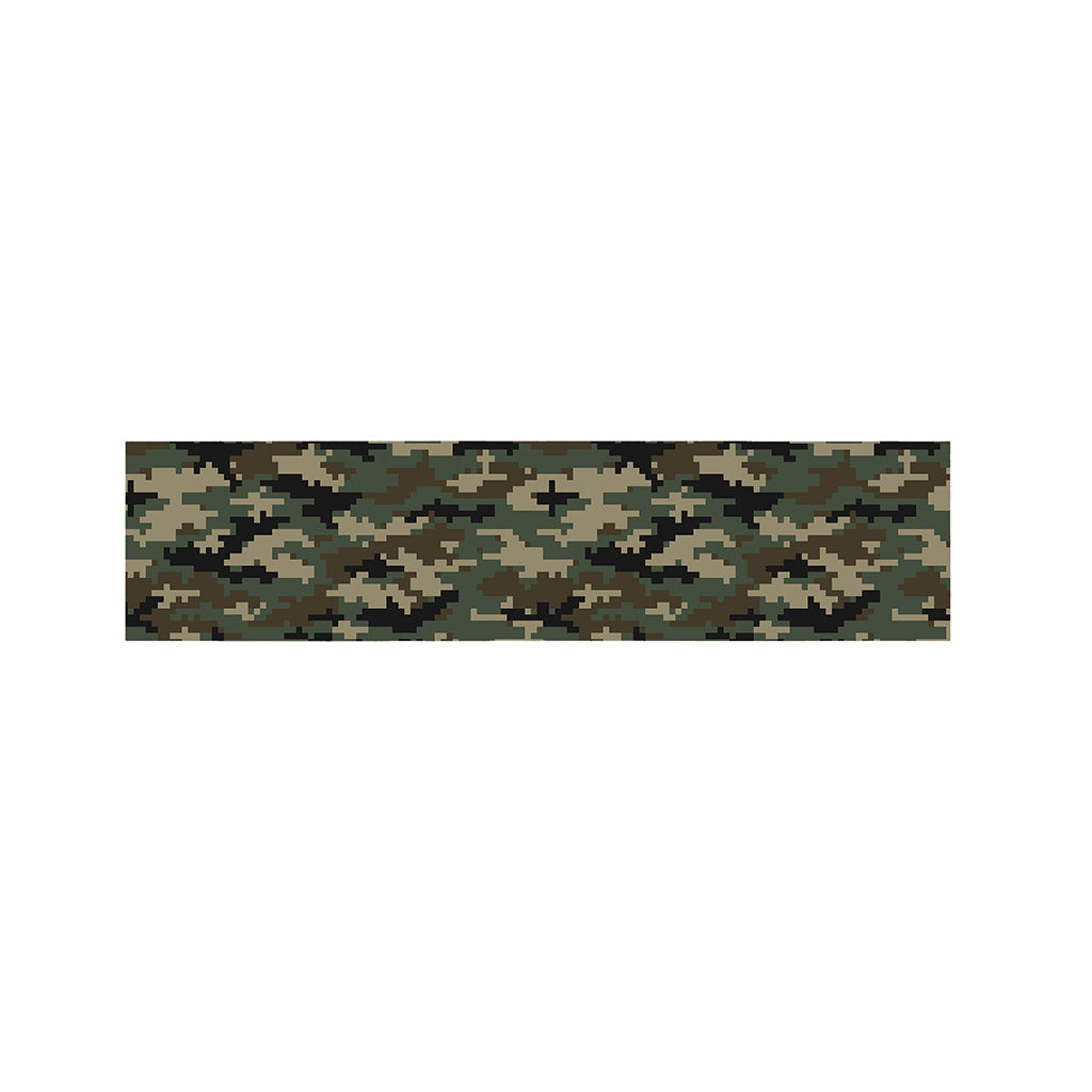 Army Green Digital Camo Pattern Print Bed Runner