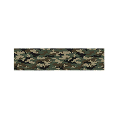 Army Green Digital Camo Pattern Print Bed Runner