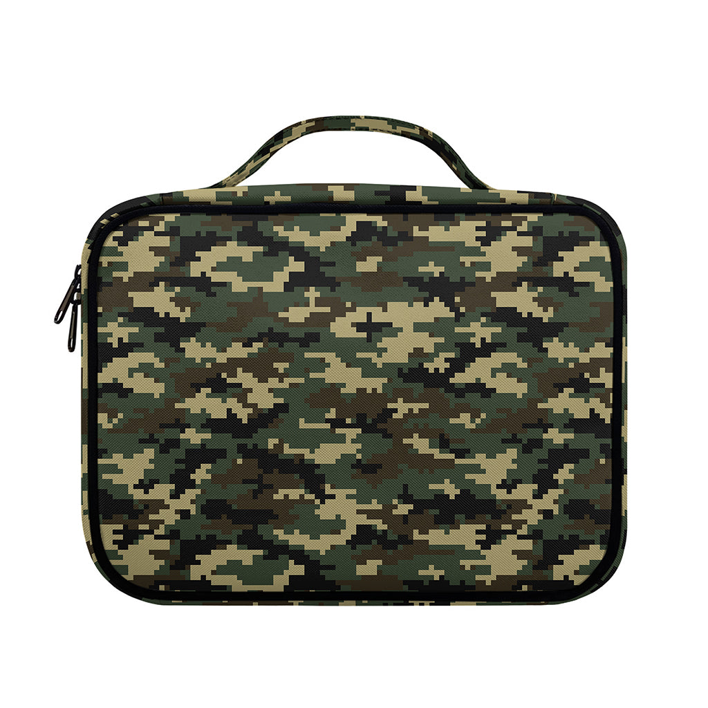 Army Green Digital Camo Pattern Print Briefcase Bible Bag