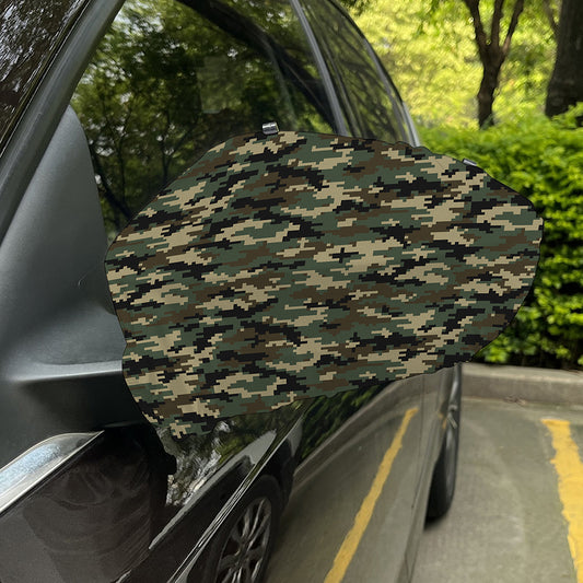 Army Green Digital Camo Pattern Print Car Side Mirror Covers