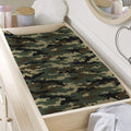 Army Green Digital Camo Pattern Print Changing Pad Cover