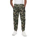 Army Green Digital Camo Pattern Print Cotton Pants
