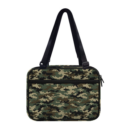 Army Green Digital Camo Pattern Print Double Strap Bible Bag