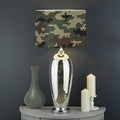 Army Green Digital Camo Pattern Print Drum Lamp Shade