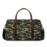 Army Green Digital Camo Pattern Print Duffle Bag