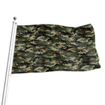 Army Green Digital Camo Pattern Print Flag
