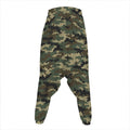 Army Green Digital Camo Pattern Print Hammer Pants