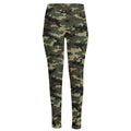 Army Green Digital Camo Pattern Print High-Waisted Pocket Leggings