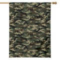 Army Green Digital Camo Pattern Print House Flag