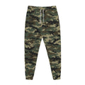 Army Green Digital Camo Pattern Print Jogger Pants