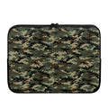 Army Green Digital Camo Pattern Print Laptop Sleeve