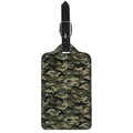 Army Green Digital Camo Pattern Print Luggage Tag