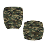 Army Green Digital Camo Pattern Print Office Chair Cover