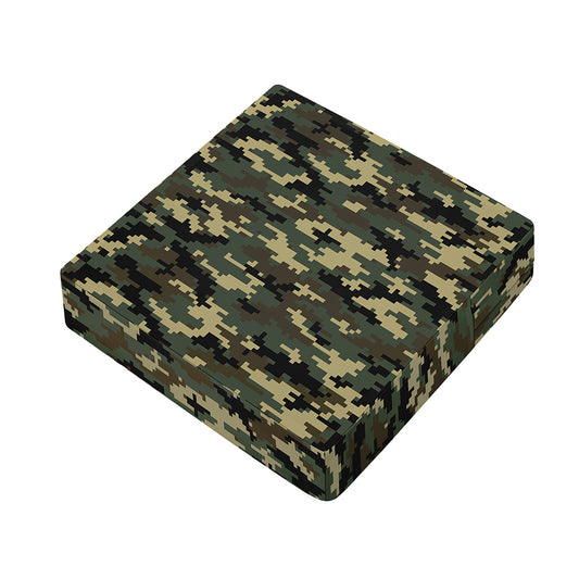 Army Green Digital Camo Pattern Print Outdoor Seat Cushion Cover