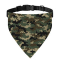 Army Green Digital Camo Pattern Print Over The Collar Dog Bandana