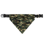 Army Green Digital Camo Pattern Print Over The Collar Dog Bandana