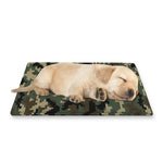 Army Green Digital Camo Pattern Print Pet Cooling Mat Cover