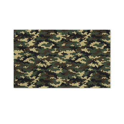 Army Green Digital Camo Pattern Print Polyester Flag