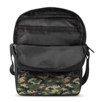 Army Green Digital Camo Pattern Print Rectangular Crossbody Bag