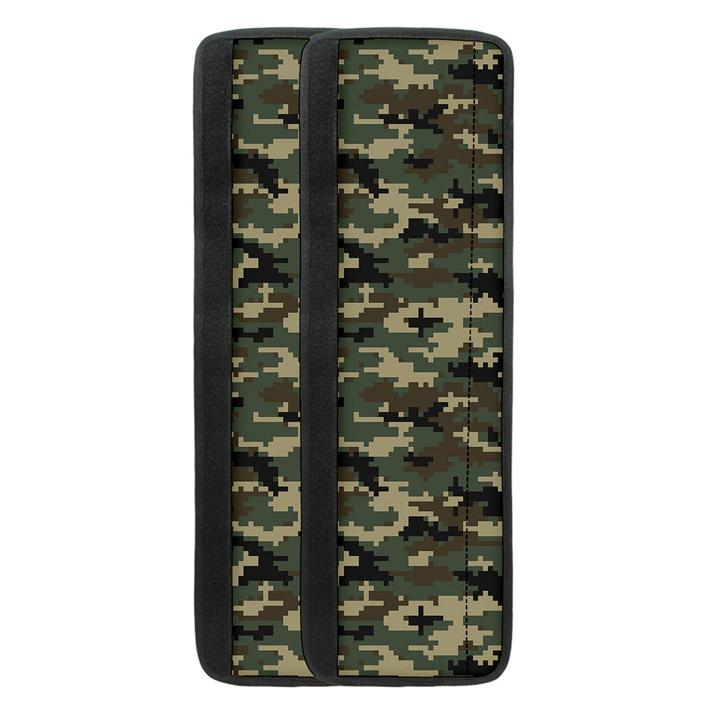 Army Green Digital Camo Pattern Print Refrigerator Handle Covers