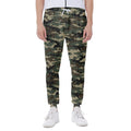 Army Green Digital Camo Pattern Print Joggers