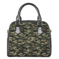 Army Green Digital Camo Pattern Print Shoulder Handbag