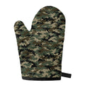 Army Green Digital Camo Pattern Print Single Oven Mitt