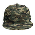 Army Green Digital Camo Pattern Print Snapback Cap