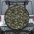 Army Green Digital Camo Pattern Print Tire Cover