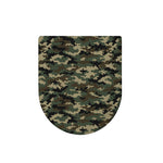 Army Green Digital Camo Pattern Print Toilet Lid Cover