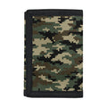 Army Green Digital Camo Pattern Print Trifold Wallet
