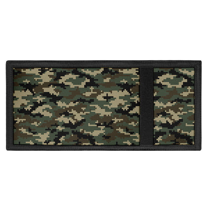Army Green Digital Camo Pattern Print Trifold Wallet