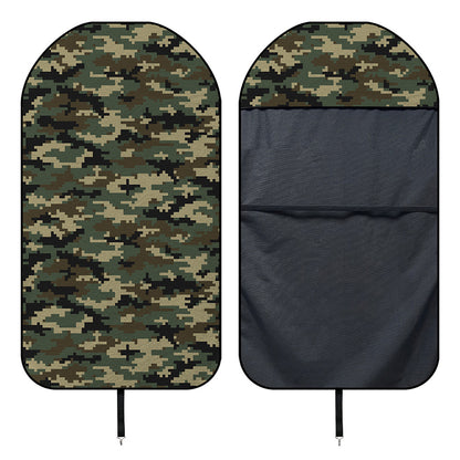 Army Green Digital Camo Pattern Print Waterproof Car Seat Cover