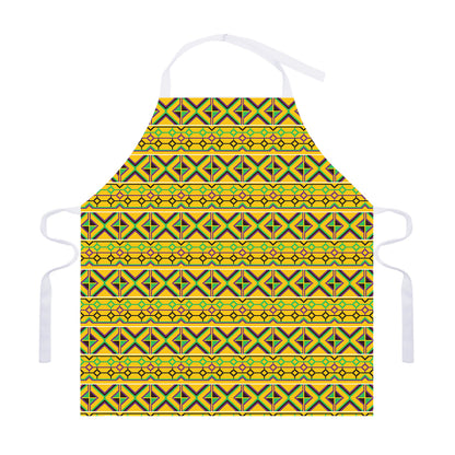 Asante Kente Pattern Print Adjustable Apron