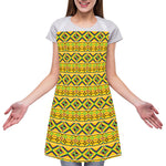 Asante Kente Pattern Print Adjustable Apron
