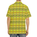 Asante Kente Pattern Print Aloha Shirt