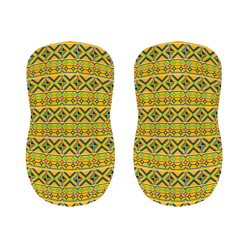 Asante Kente Pattern Print Bar Stool Covers