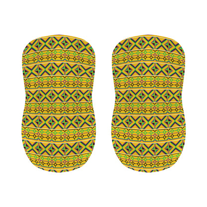 Asante Kente Pattern Print Bar Stool Covers