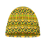 Asante Kente Pattern Print Beanie